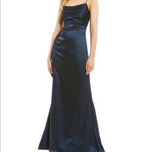 Adrianna Papell Navy Maxi Dress | 8